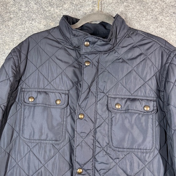 Gap Men's Water Resistant Fisherman Quilted Navy Blue Barn Chore Jacket Size MEA - Picture 2 of 15